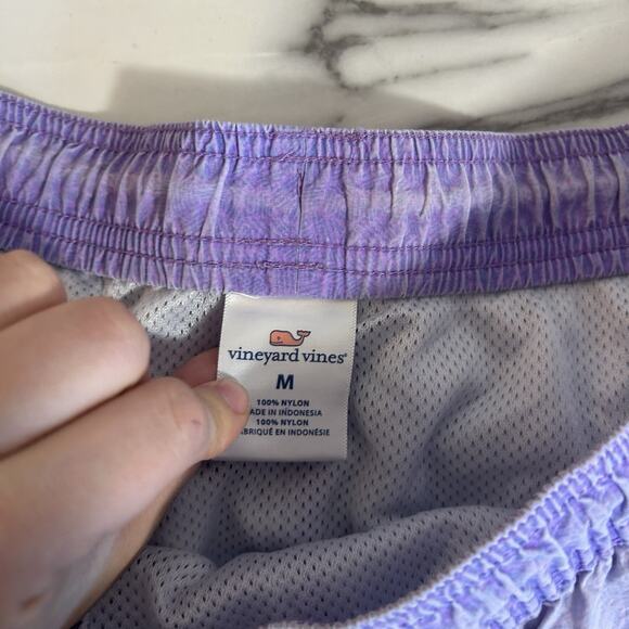 Vineyard Vines Island Swim Trunks Mens M Quick Dry Nylon Drawstring Pockets 7” - Picture 3 of 4